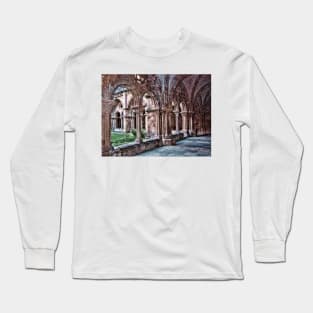 Cloisters. Church of Santa Cruz, Coimbra, Portugal Long Sleeve T-Shirt